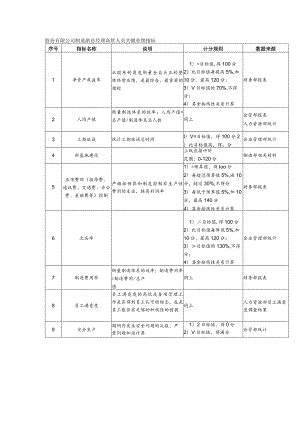 股份有限公司制造副总经理高管人员关键业绩指标.docx