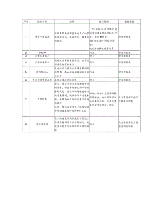 股份有限公司总经理高管人员关键业绩指标.docx