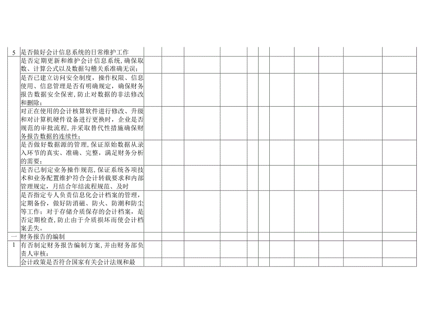 企业内部控制财务报告调研表.docx_第2页