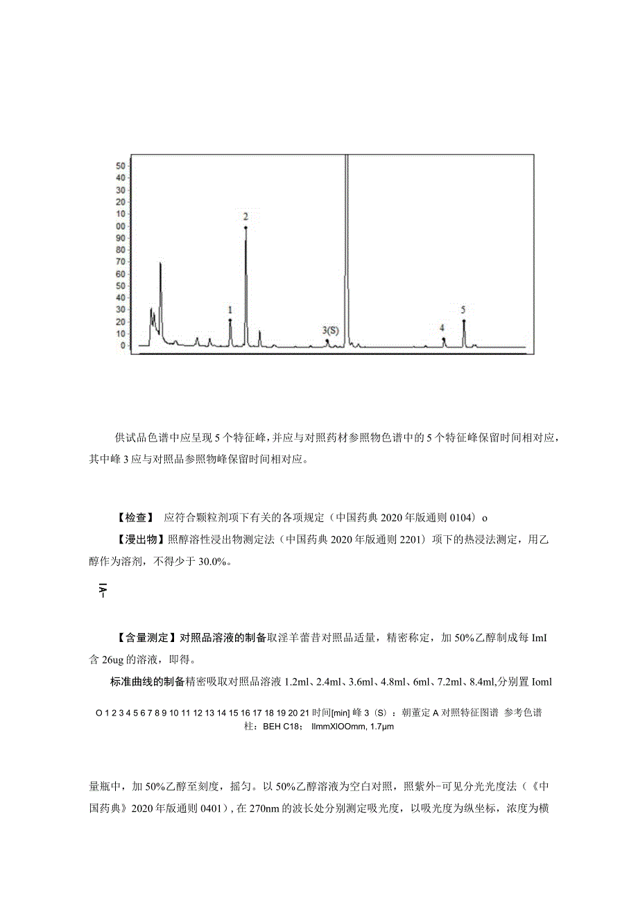 仙灵脾配方颗粒拟公布质量标准..docx_第2页