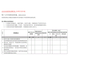 企业内部控制调研表之内部信息传递.docx