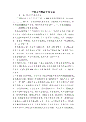 巡查工作整改报告6篇.docx