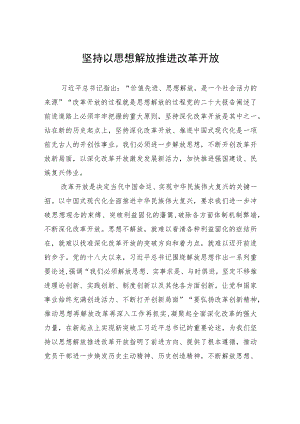 坚持以思想解放推进改革开放.docx