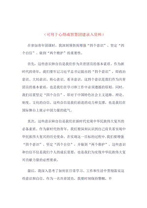 团员坚强核心主题教育团课心得体会_4篇合集.docx