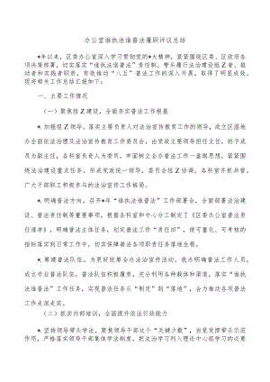 办公室谁执法谁普法履职评议总结.docx