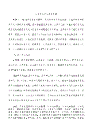 以学正风发言体会强调.docx