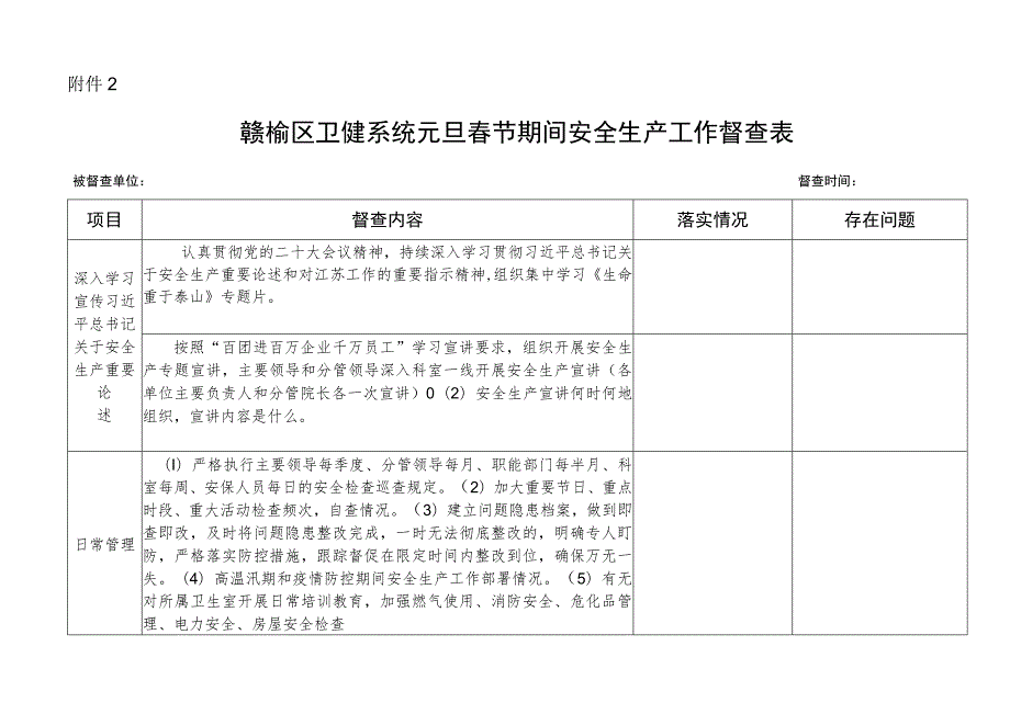 赣榆区卫健系统分片督查表.docx_第2页