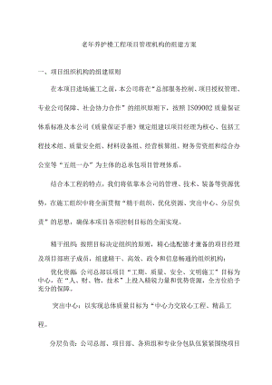 老年养护楼工程项目管理机构的组建方案.docx