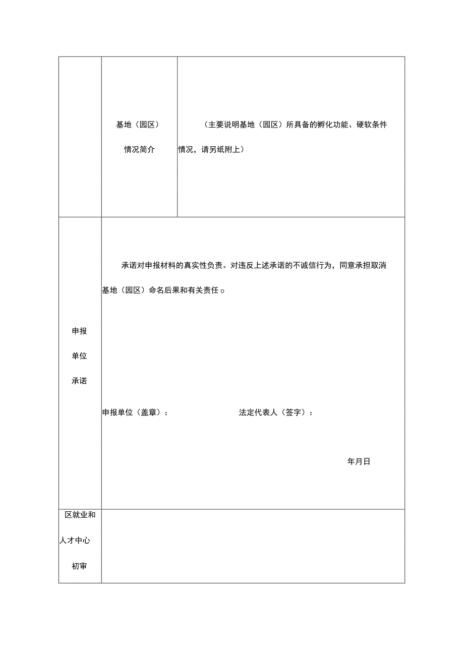 重庆市九龙坡区创业孵化基地园区申报表.docx_第2页