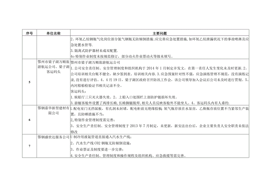 汛期安全检查问题交办清单【范本模板】.docx_第2页