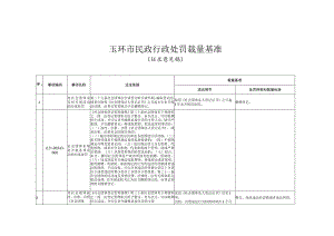 玉环市民政行政处罚裁量基准.docx