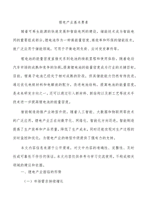 锂电产业基本要素.docx