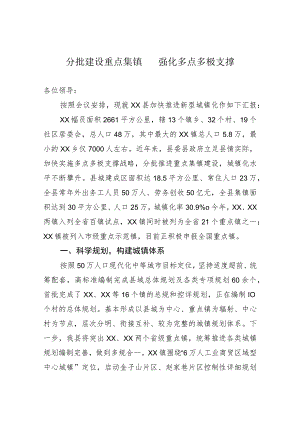 小城镇工作会交流发言材料.docx