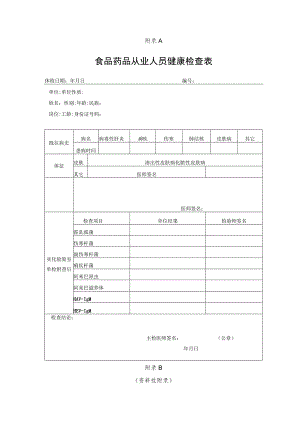 食品药品从业人员健康检查表、常见化脓性、渗出性皮肤病、肺结核胸部影像学表现、细菌性和阿米巴性痢疾鉴别诊断.docx