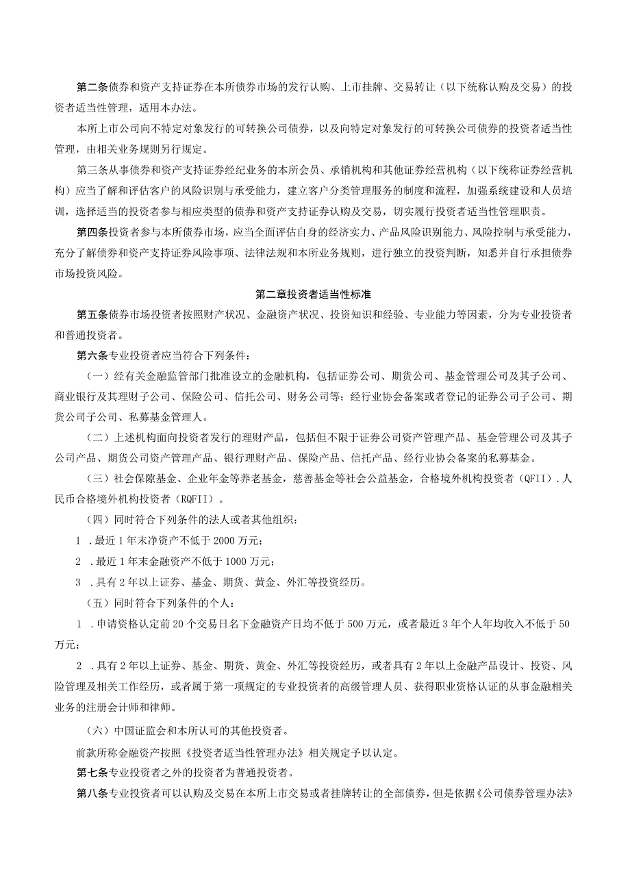 关于发布《上海证券交易所债券市场投资者适当性管理办法（2023年修订）》的通知.docx_第2页