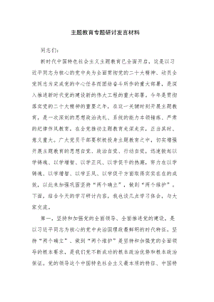 主题教育专题研讨发言材料.docx