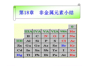 第18章非金属小结.ppt