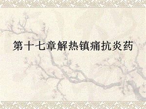 第17章：解热镇痛药.ppt