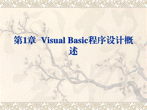 第1章VisualBasic程序设计概述.ppt