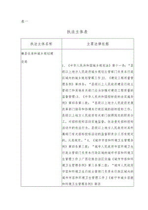 表一执法主体表.docx