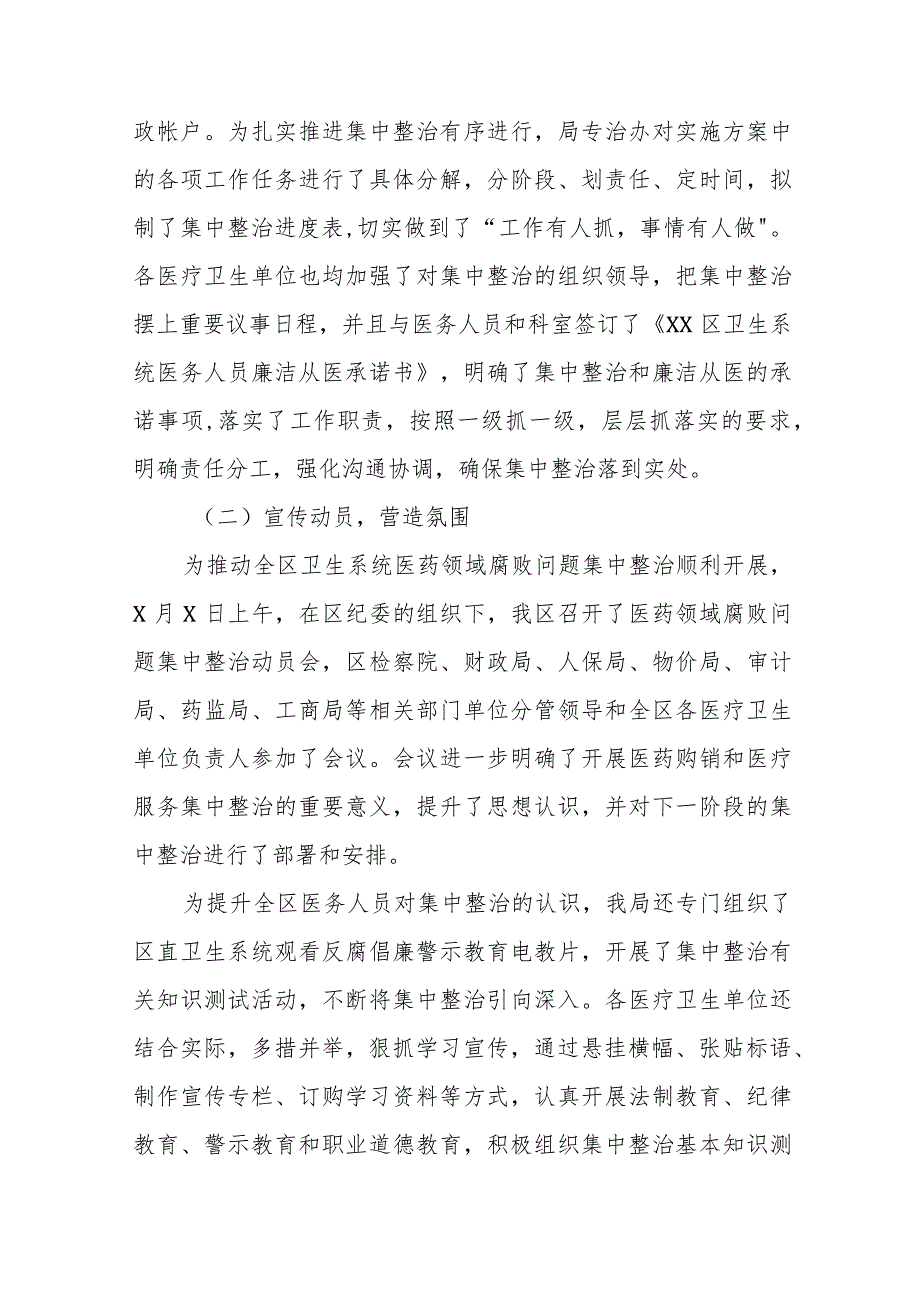 卫生院关于医药领域腐败问题集中整治自查自纠报告六篇.docx_第2页