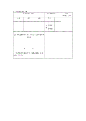 幼儿园经费审核登记表.docx