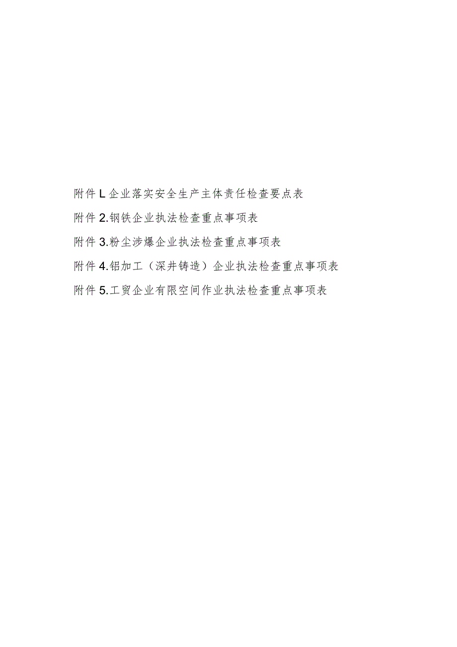 工贸行业专项执法附件-执法局.docx_第1页