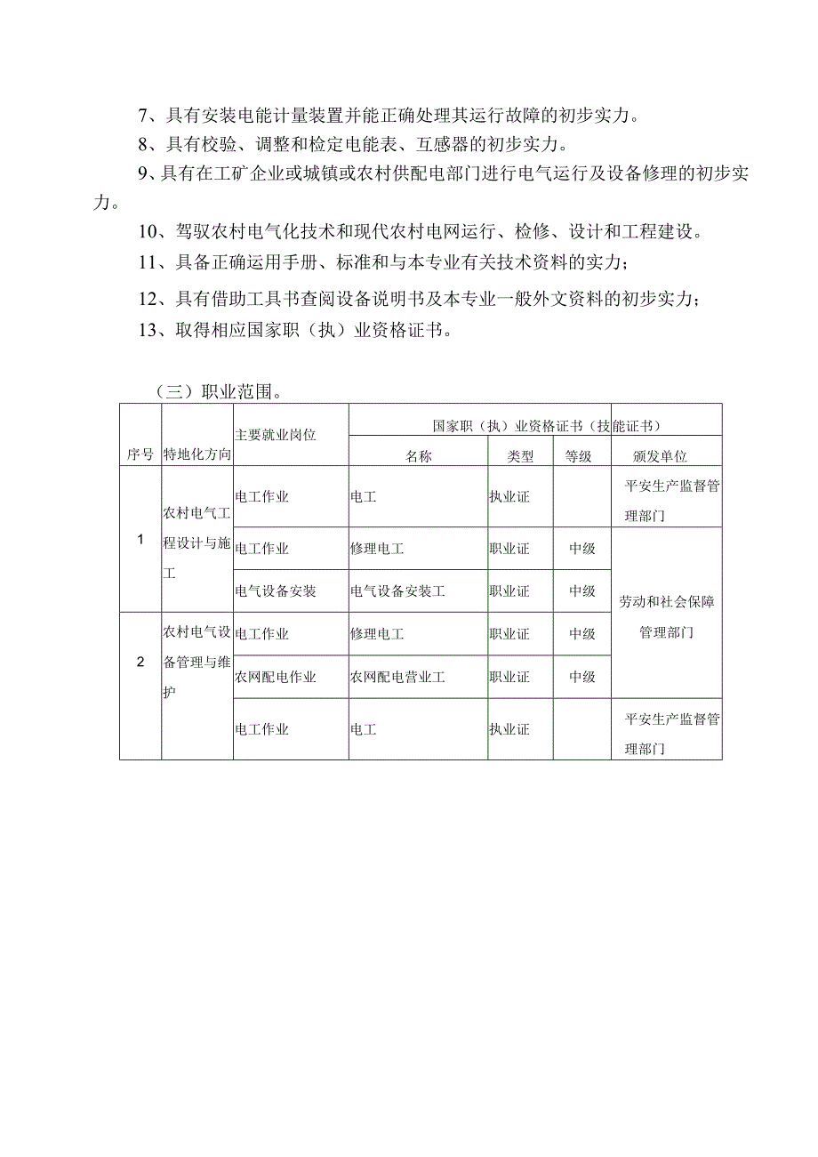 《农村电工》专业教学指导方案(示范).docx_第2页