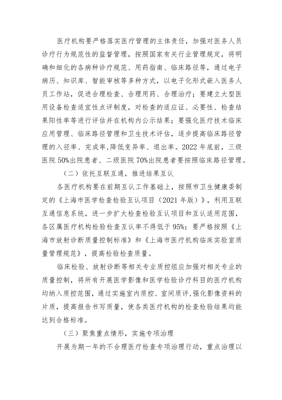 静安区进一步规范医疗行为促进合理医疗检查实施方案.docx_第2页