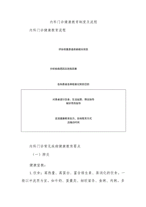 内科门诊健康教育制度及流程.docx