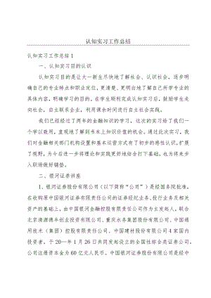 认知实习工作总结.docx