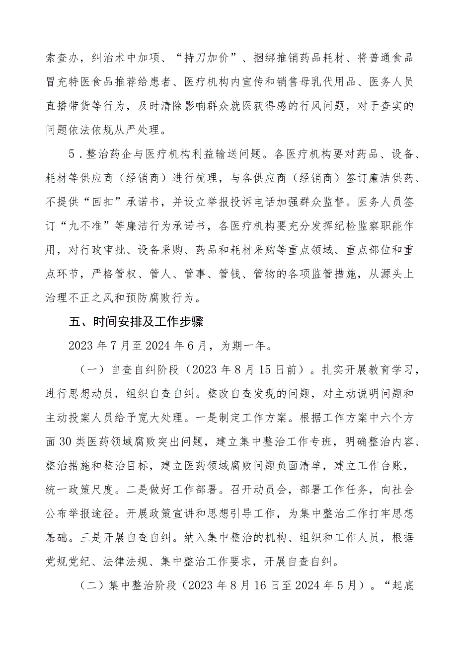 卫生院开展医药领域腐败问题集中整治的实施方案(九篇).docx_第3页