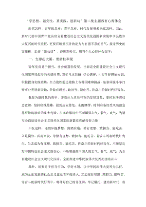 市区组织部纪委书记“学思想、强党性、重实践、建新功”第二批主题教育心得体会 合计6份.docx