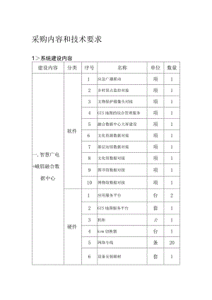 采购内容和技术要求.docx