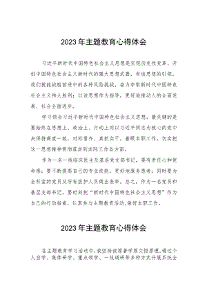 四篇卫生院支部书记2023年主题教育心得体会.docx