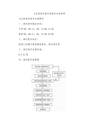 卫生院病历复印流程及价格说明.docx