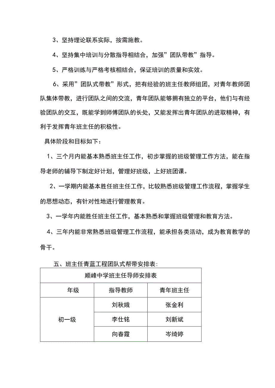 顺峰中学班主任青蓝工程实施方案doc.docx_第2页