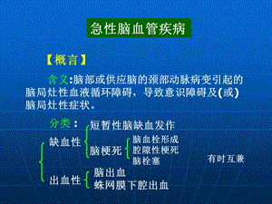 急性脑血管疾病名师编辑PPT课件.ppt