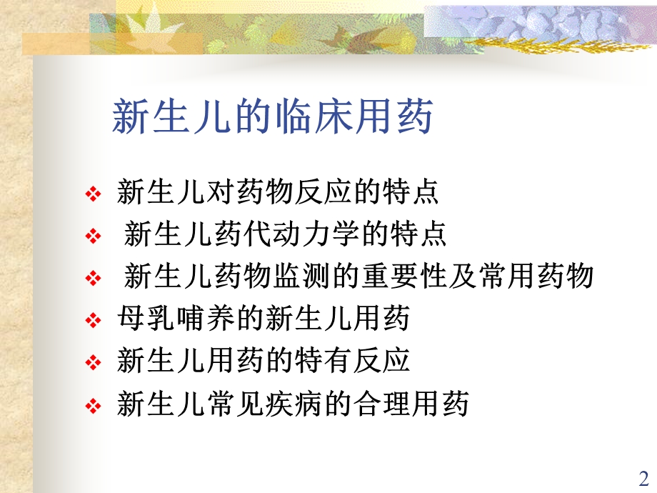 新生儿及老人用药名师编辑PPT课件.ppt_第2页