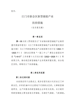 新会区新型储能产业扶持措施（2023修改稿）.docx