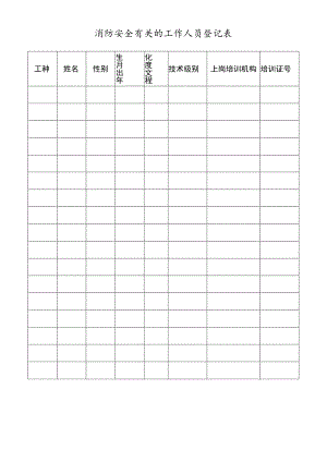 2023《消防安全有关的工作人员登记表》.docx