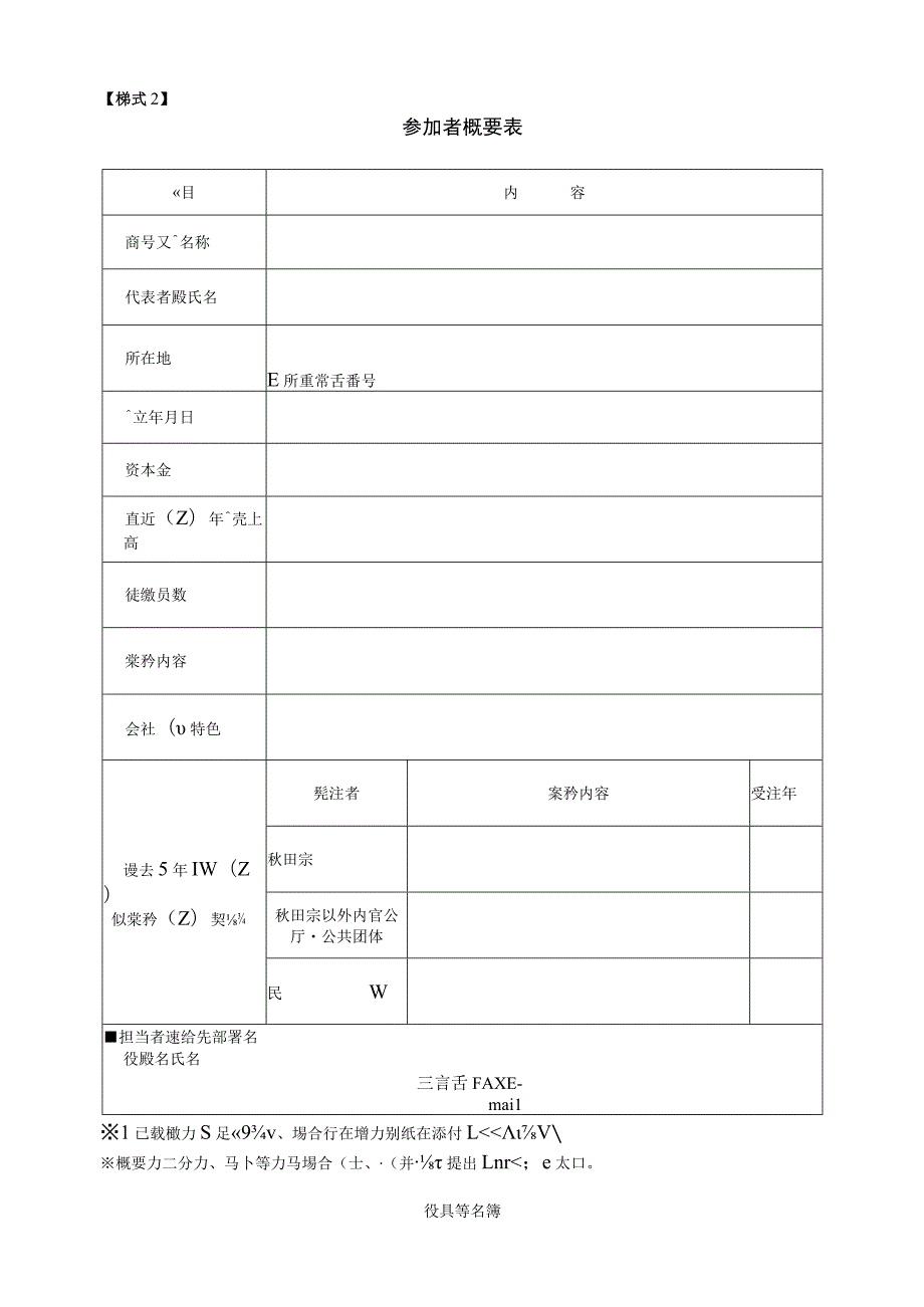 様式２参加者概要表.docx_第1页