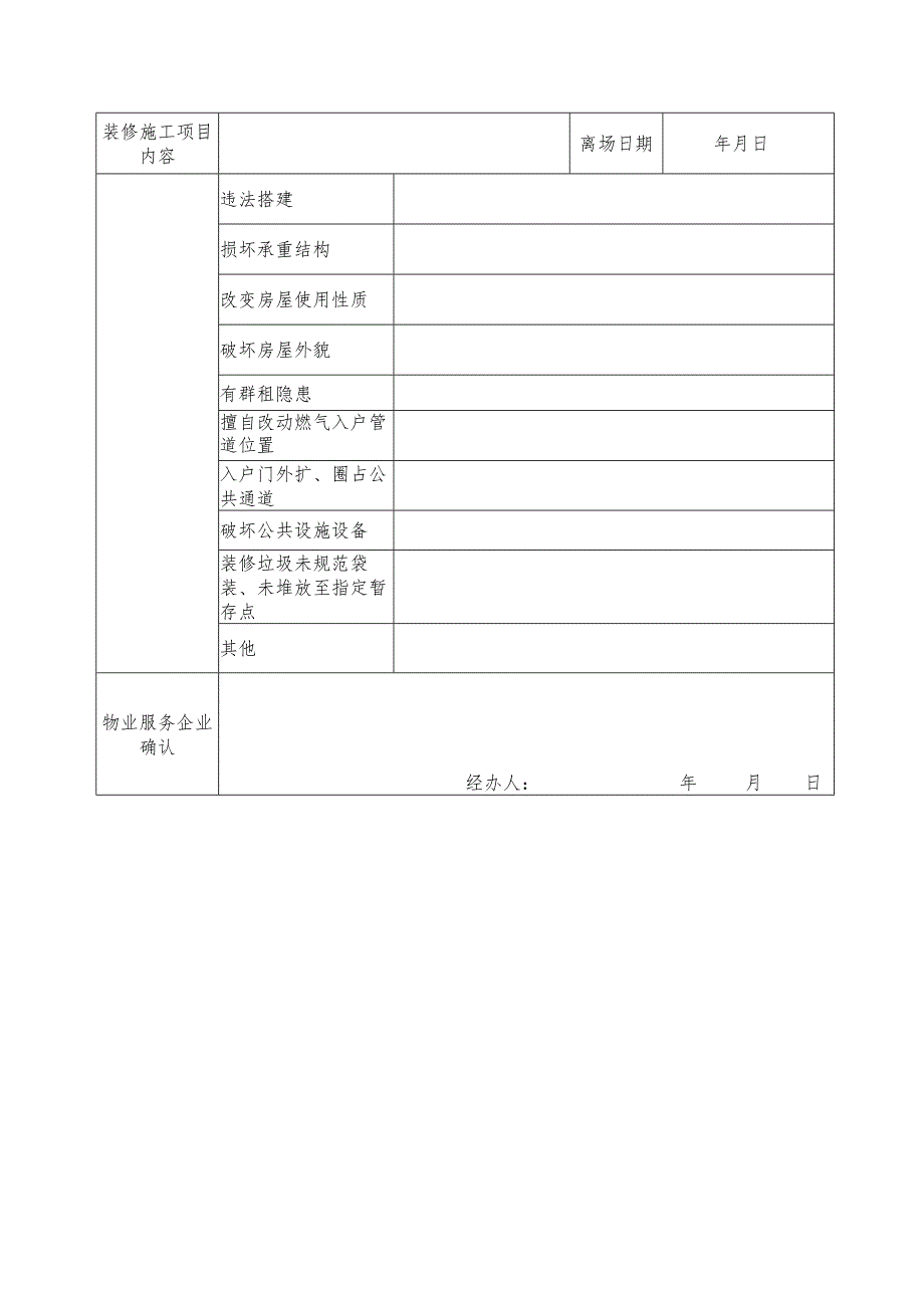 住宅小区装修申报登记机制工作表单.docx_第3页