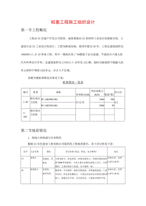 桩基工程施工组织设计.docx