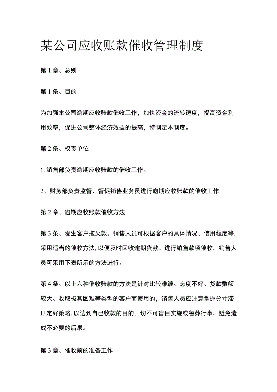 某公司应收账款催收管理制度.docx_第1页