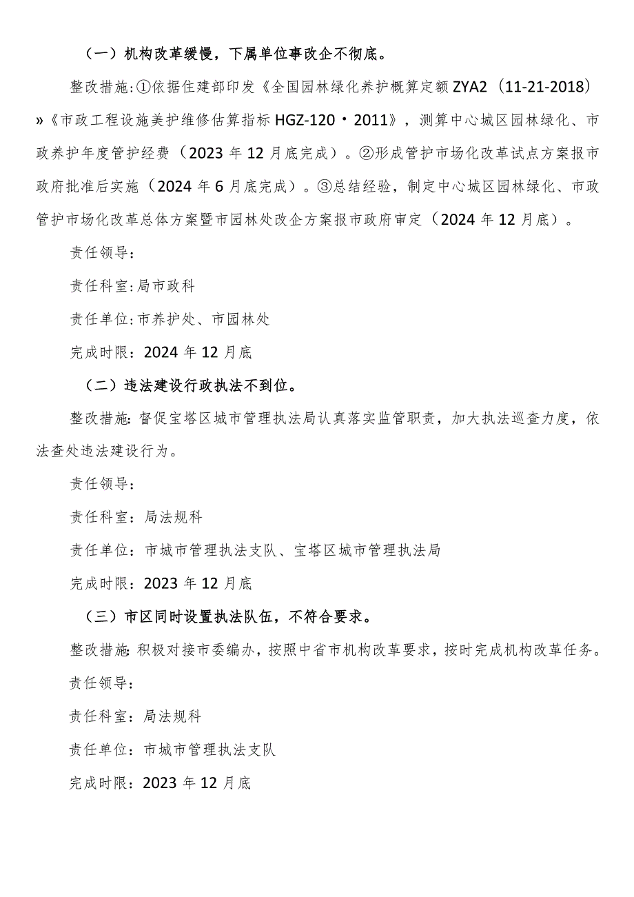 城市管理执法局党组关于落实市委第八巡察组巡察“回头看”反馈意见的整改工作方案.docx_第2页