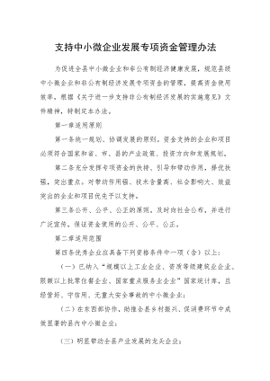 支持中小微企业发展专项资金管理办法.docx