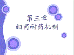 第三章细菌耐药机制.ppt