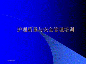 护理质量与安全管理培训.ppt