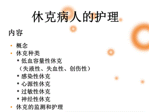 休克病人的护理.ppt